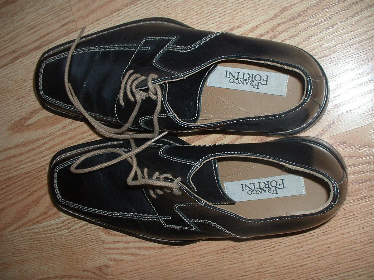 ?FRANCO FORTINI, new without box, size 10.5, black, see photos, leather upper Franco Fortini Black Leather Shoes Size 10 M Italy | eBay main image 4