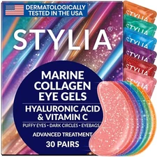 BULK! Under Eye Patches for Dark Circles & Puffy Eyes (30 Pairs) Marine Collagen