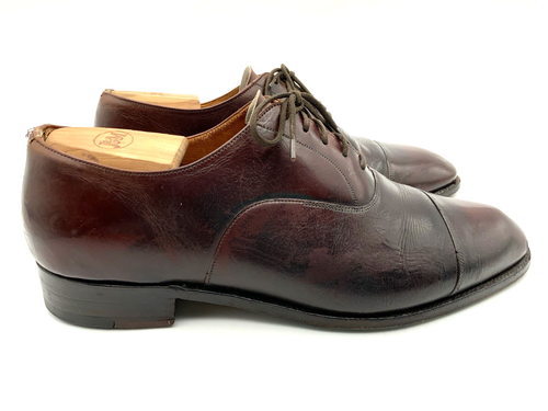Church's maßgefertigt braun Leder Kappe Zehe Oxford elegante Schuhe Herren 80 C US 9 - Bild 5 von 22