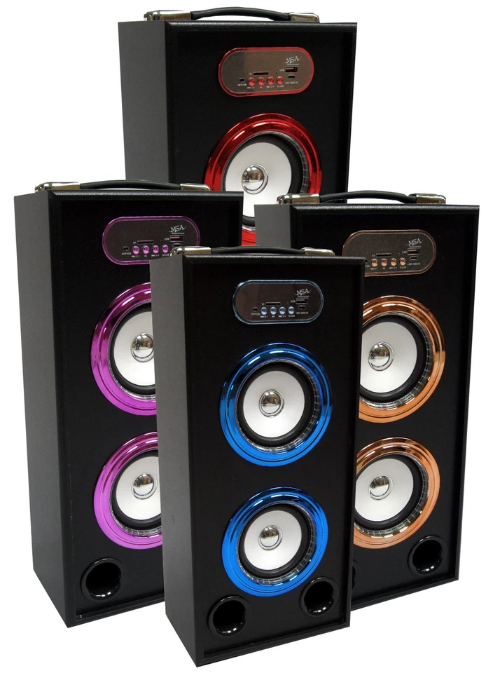 44cm TRAGBARE BLUETOOTH LAUTSPRECHER - VERS. FARBEN - SOUNDBOX - FM,AUX,SD,MP3