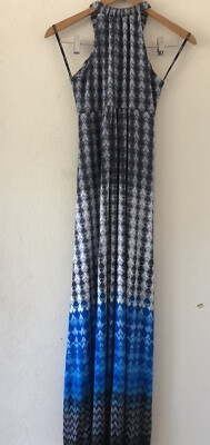 calvin klein blue maxi dress Mesh Plaid Cami Plunge Maxi Dress  Ragstock