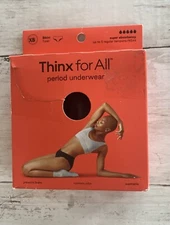 Thinx For All Period Underwear Bikini  Panty Super Absorbency Black Size XS