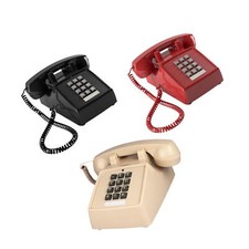Corded Telephone Convenient Corded Retro Design Phone for Bedroom Cafe Study