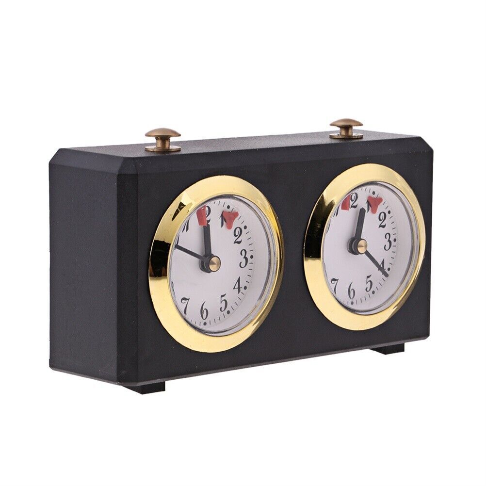 Metal Analog Chess Clock 1-GO Count Up Down Alarm Timer For Game  Competition