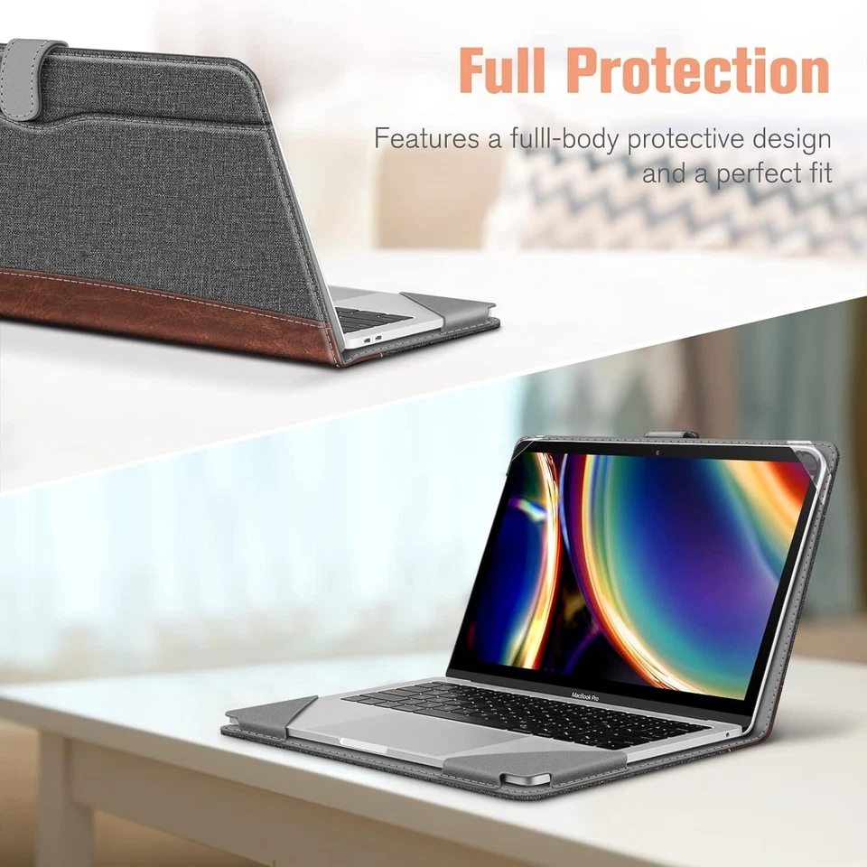 Capa protetora fólio livro para MacBook Air 13,6"/Air 13"/Pro 13" - Imagem 4 de 4