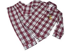 Disney Store Mickey and Pluto Boy's Christmas Holiday Plaid Pajama Set, Size 4