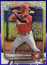 2025 Bowman Esmith Pineda #BCP-37 Chrome Prospects Mojo Refractor Reds