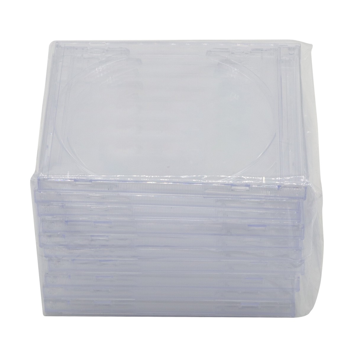 10PC Standard CD Jewel Case Lots Single CD with Tray 10.4mm Clear