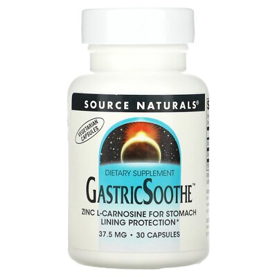 Source Naturals GastricSoothe 37 5 mg 30 Capsules Dairy-Free, Egg-Free,