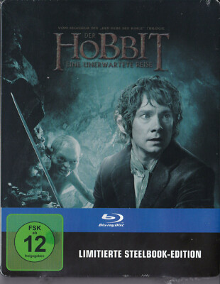 Der Hobbit Eine Unerwartete Reise Extended Edition Steelbook 3 Blu Ray NEU OVP