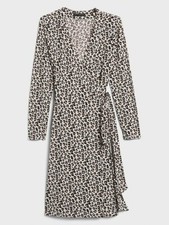 Banana Republic Wrap Dress NEW Animal Print Career Casual NEW XS,S,M,L
