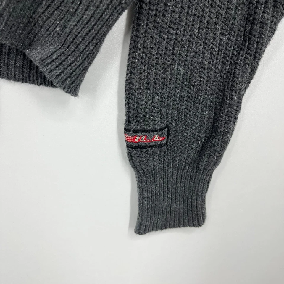 Suéter Tejido O'Neill Para Hombre Talla L Gris De Colección Y2K 100% Algodón Cuello Redondo Surf Playa Foto 4 de 4