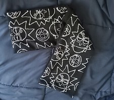 Rick  Morty Black  White Scarf 