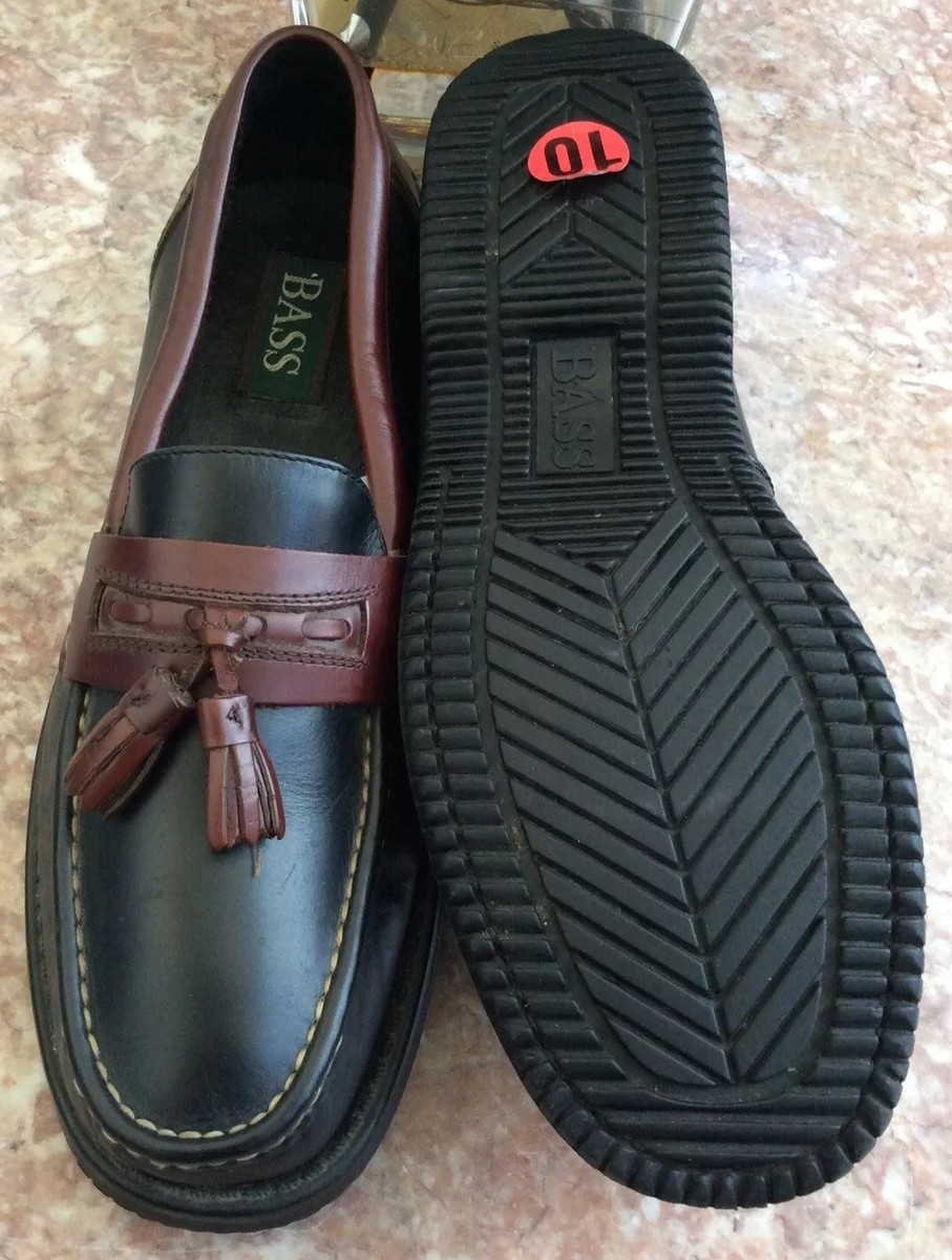 BASS Men’s Black and Brown Marine Tassel Loafers Bass Marine Men main image 2