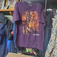 Vintage 90s Eagle Products Fort Cody Single Stitch Graphic Shirt Mens Medium