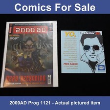 2000ad prog 1121 comic with RARE Wilkinson Sword 3D leaflet 2991(LOT#10142)