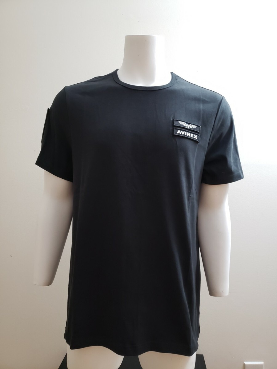 【AVIREX】CREW NECK PACK T-SHIRT Avirex Men's Officer Tee Short Sleeve Patched Crew Neck T