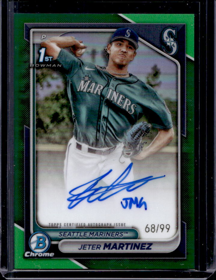 2024 Bowman Chrome Jeter Martinez Prospect Auto Green Refractor 1st #98/99