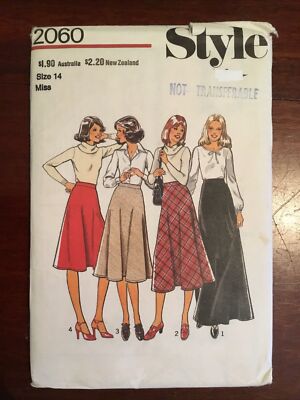 New STYLE Miss Skirt  Pattern 2060 Size 14