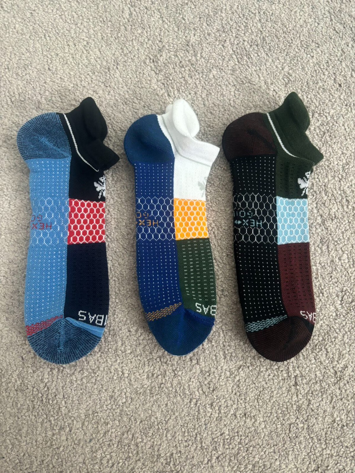 3 pairs Bombas golf Ankle Socks size XL eBay