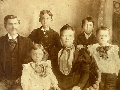 Worcester Massachusetts Cabinet Photo Peterson Family David Levi Gideon Joseph