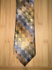 Van Heusen Multicolor Geometric Silk Tie - 60L 3.5W
