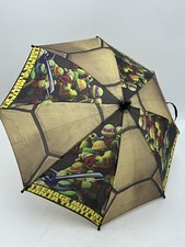 TMNT Ninja Turtles Umbrella with 3D Michelangel Figure -TMNT Power Kids EUC