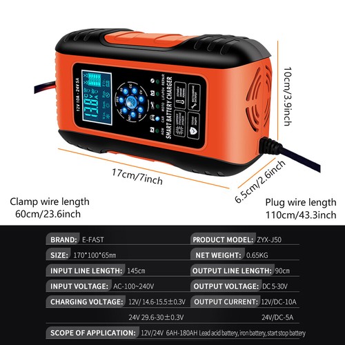 Portable Battery Booster Pack Charger Power Heavy Duty Truck Jump Starter Box - Picture 25 of 35