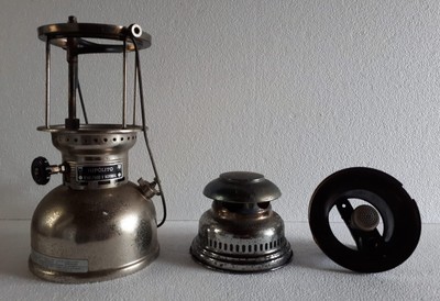 Lampe Bébé Vintage Petromax Hipolito Au Kérosène - Années 1950 En Laiton - Occasion Excellente