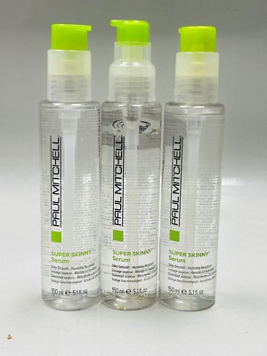 3 paul mitchell super skinny serum silky smooth 5.1oz scuffed bottle 