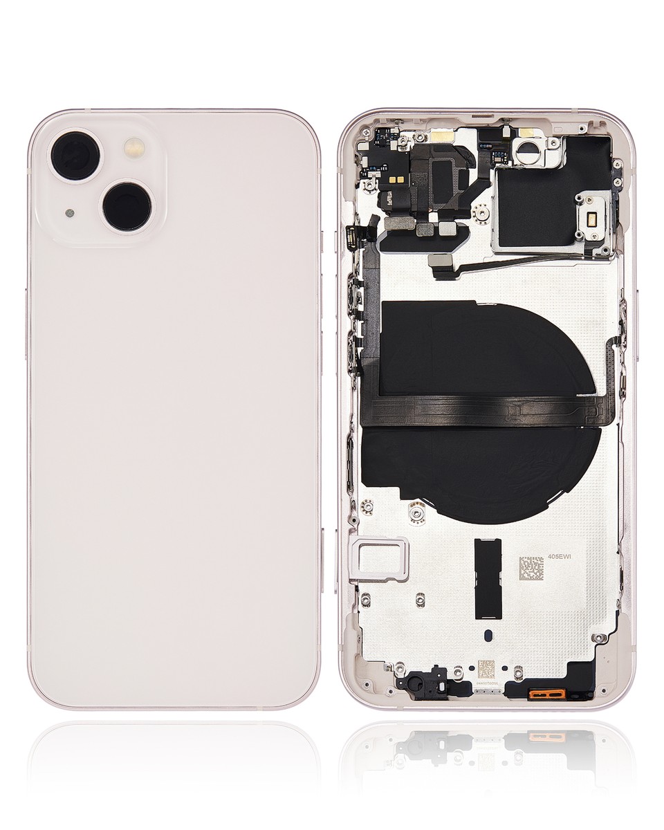 Back Housing W/ Small Components Pre-Installed Compatible iPhone