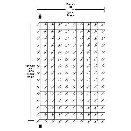 Joiedomi 150 Warm White Incandescent Christmas Net Lights for Indoor & Outdoor eBay
