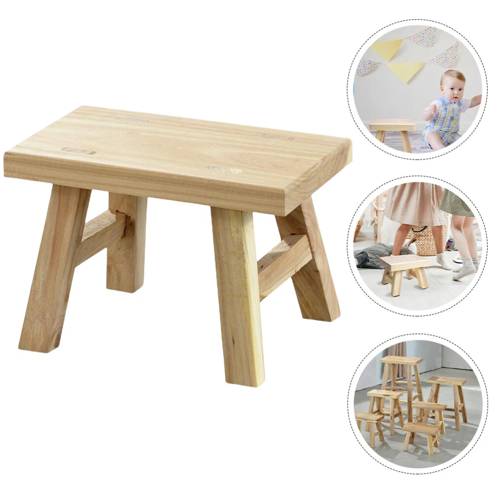 Step Stools Wood Step Stool For Kids Wooden Stools for Study Draw Painting