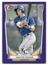 Hunter Dozier 2014 Bowman #BP51 Kansas City Royals BASEBALL Purple Border
