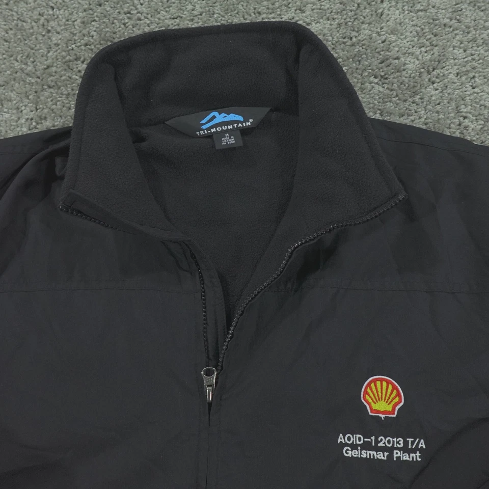Tri Mountain Jacket Mens Medium Full Zip Shell Gas Employee Work Uniform Staff - Image 3 of 4