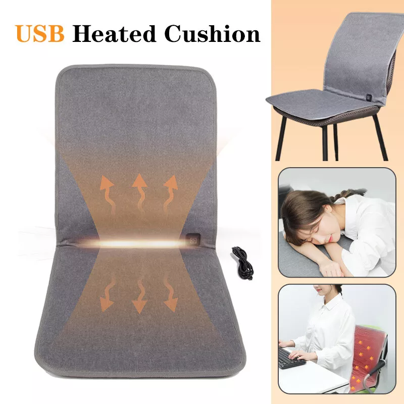 USB Heated Seat Cushion Electric Heating Home Office Chair Car Seat Warm Pad