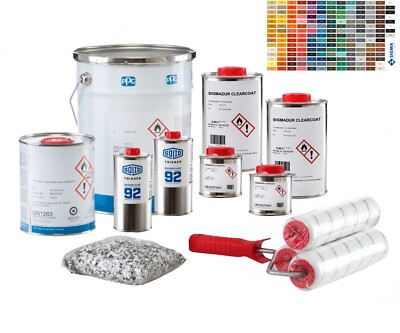 Bodenfarbe Betonfarbe Bodenbeschichtung Epoxy Beton Epoxidfarbe 12㎡ RAL Farben