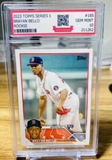2023 Topps Series 1 Brayan Bello Rookie #185 GMG Graded 10 Gem Mint 💎 RC 