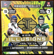 2021 PANINI ILLUSIONS FOOTBALL FACTORY SEALED MEGA BOX