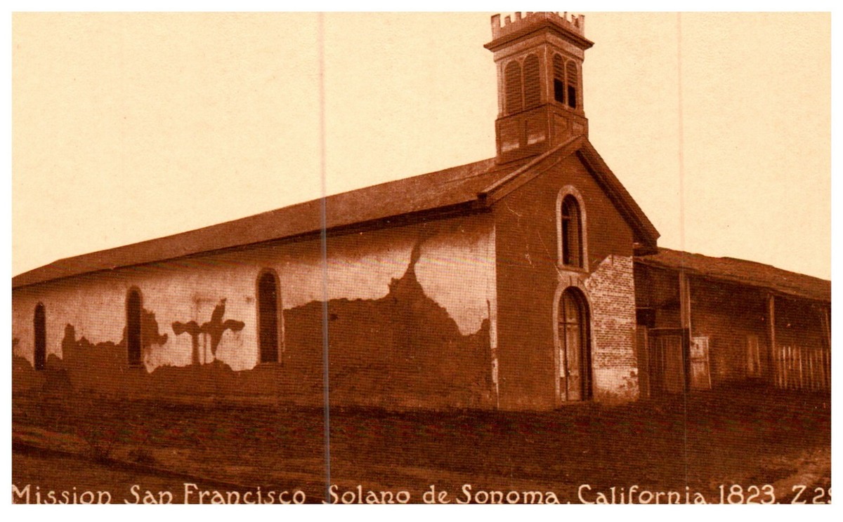 Catholic Mission San Francisco Solano de Sonoma, California 1823 Sepia  Postcard | eBay
