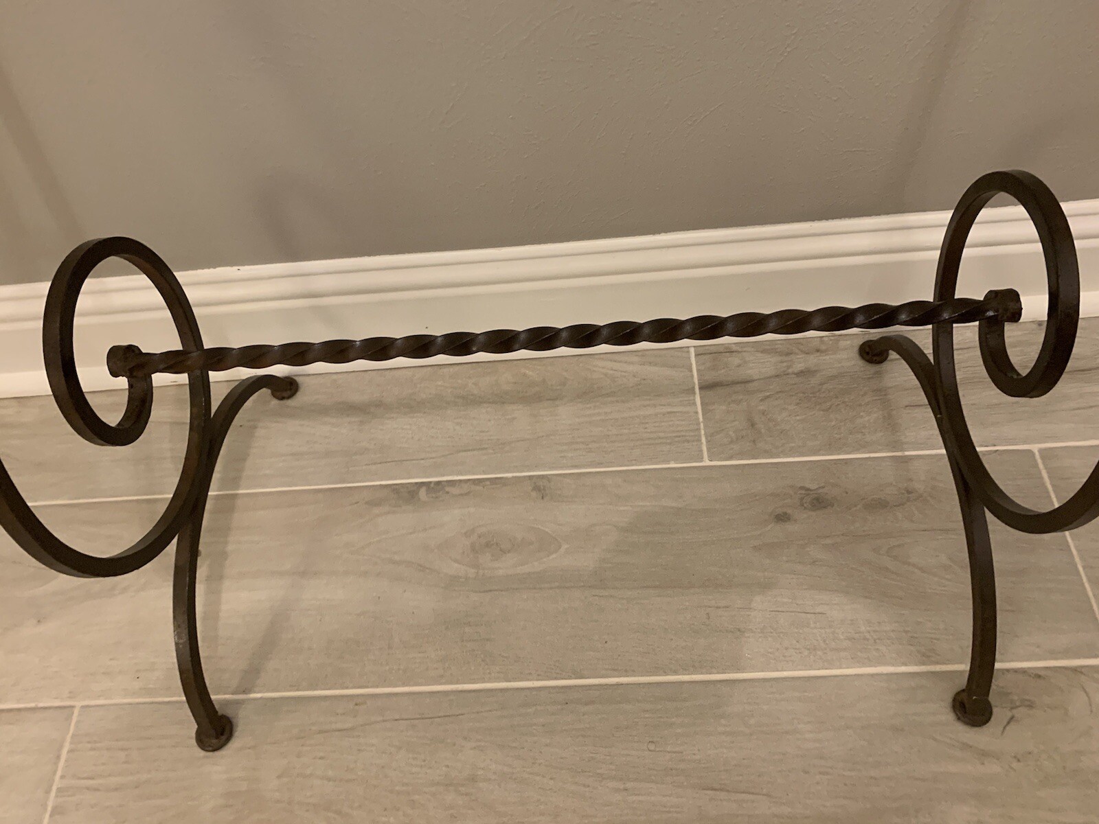 Custom made heavy duty Barley Twist Cast Wrought Iron Victorian Quilt