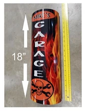  Garage sign with NAME, Fix it Shop, Man Cave, Mechanic sign, rat rod, hot rod