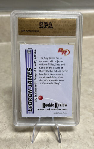 2003 Rookie Review Lebron James #59 Rookie Graded SPA 10 GEM MT Graded 10 - Bild 3 von 3