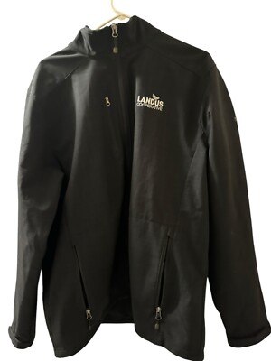Eddie Bauer Weather Resist Soft Shell Jacket Black Full Zip Mens Size XL L NWT