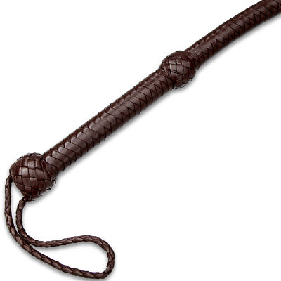 Indiana Jones Bullwhip 8feetインディジョーンズ 鞭 Indiana Jones Bullwhip Genuine Leather Dark Brown 8 Feet