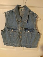 vintage boys, guess jeans vest, extra large