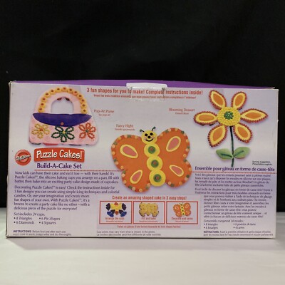 新品Wilton Puzzle Cakes TM build-a-cakeセット Wilton Puzzle Cakes! Build-a-Cake 24pc Silicone Cupcake Cake Set