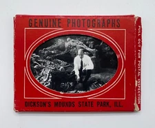 Vintage Souvenir Views Dickson Mounds State Park Excavation Native Remains