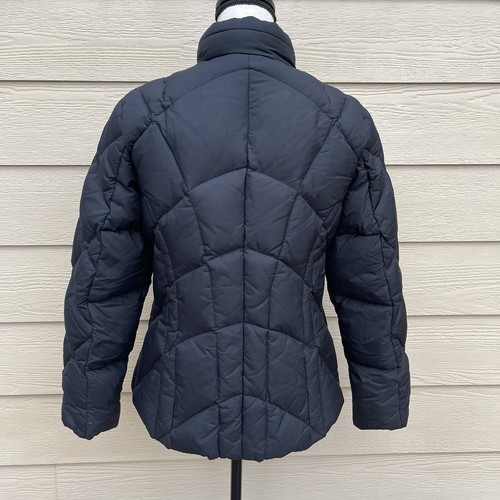 Artifacts Womens XS Bomber Down Filled Hidden Hood Black Coat - Picture 2 of 8