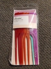 DIANE 9" RAT TAIL COMB  9 PACK   STYLES  SECTIONS MULTI-COLOR PACK